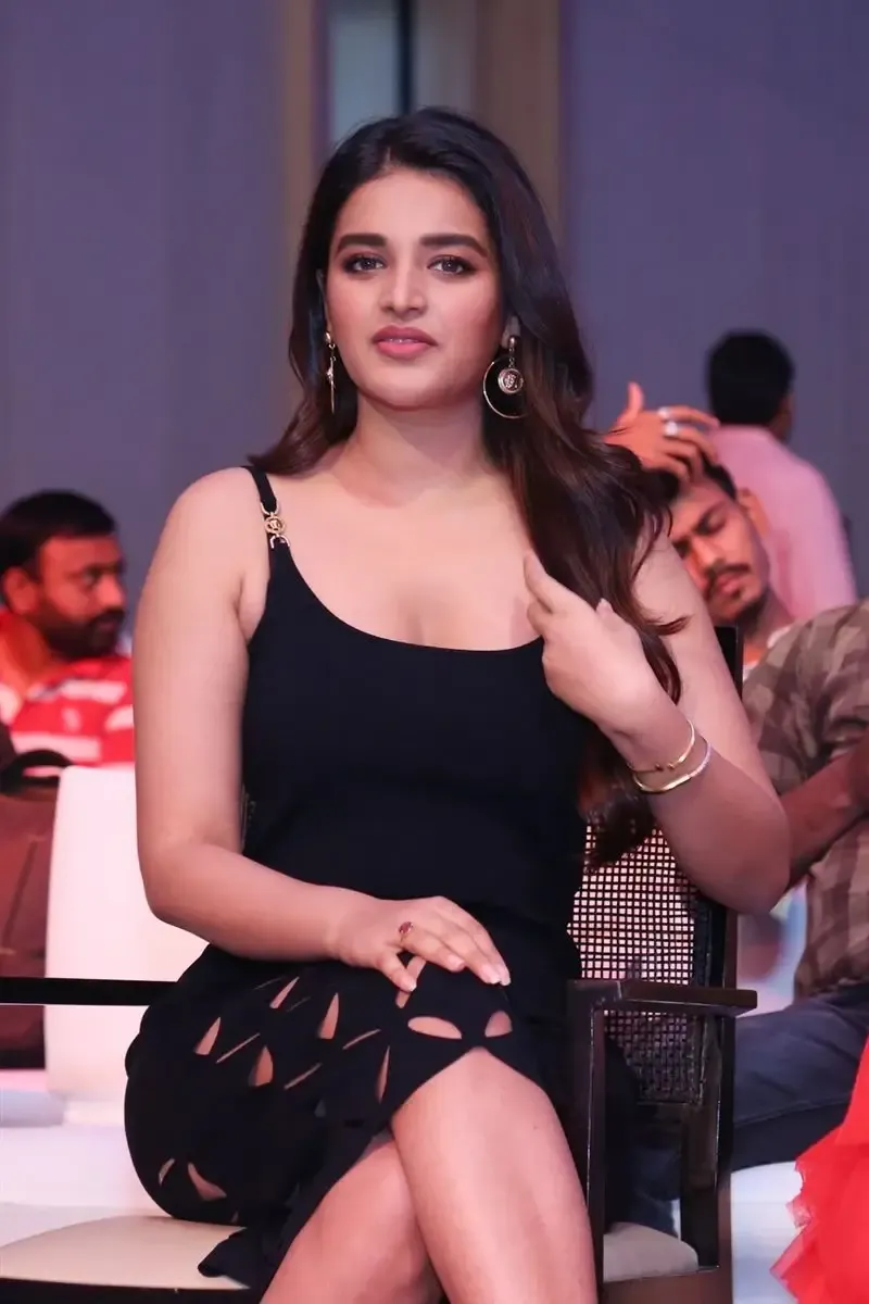 TELUGU ACTRESS NIDHI AGARWAL IN BLACK SKIRT AT SIIMA AWARDS 7